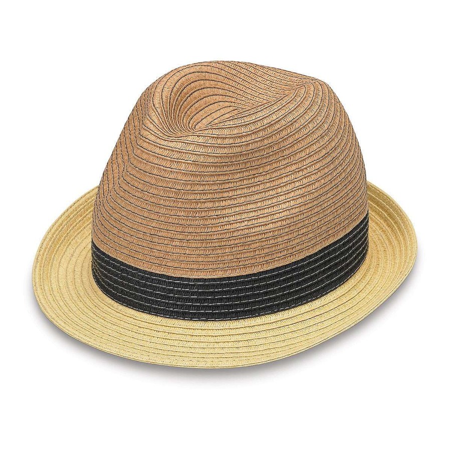 Women Diiiz Fedora | St. Tropez Trilby St. Tropez Trilby-Natural Combo